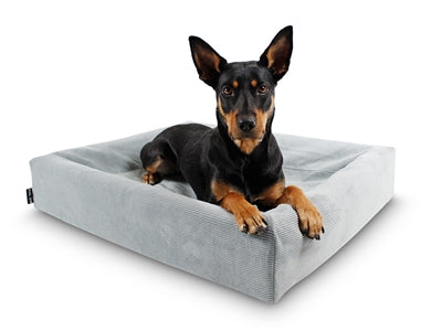 Bia Bett Rippe Abdeckung Hund Korb Grau
