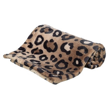 Trixie Hundedecke Leo Soft Plüsch Braun / Panther Print